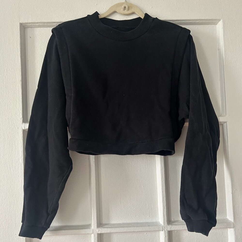 Alo Crewneck Pullover, Black -- XS
